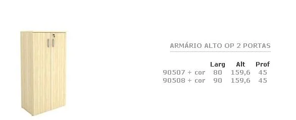 Armário Alto op 02 Portas · código 106